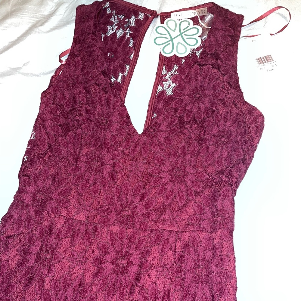 NWT Plum Wine Lace dress